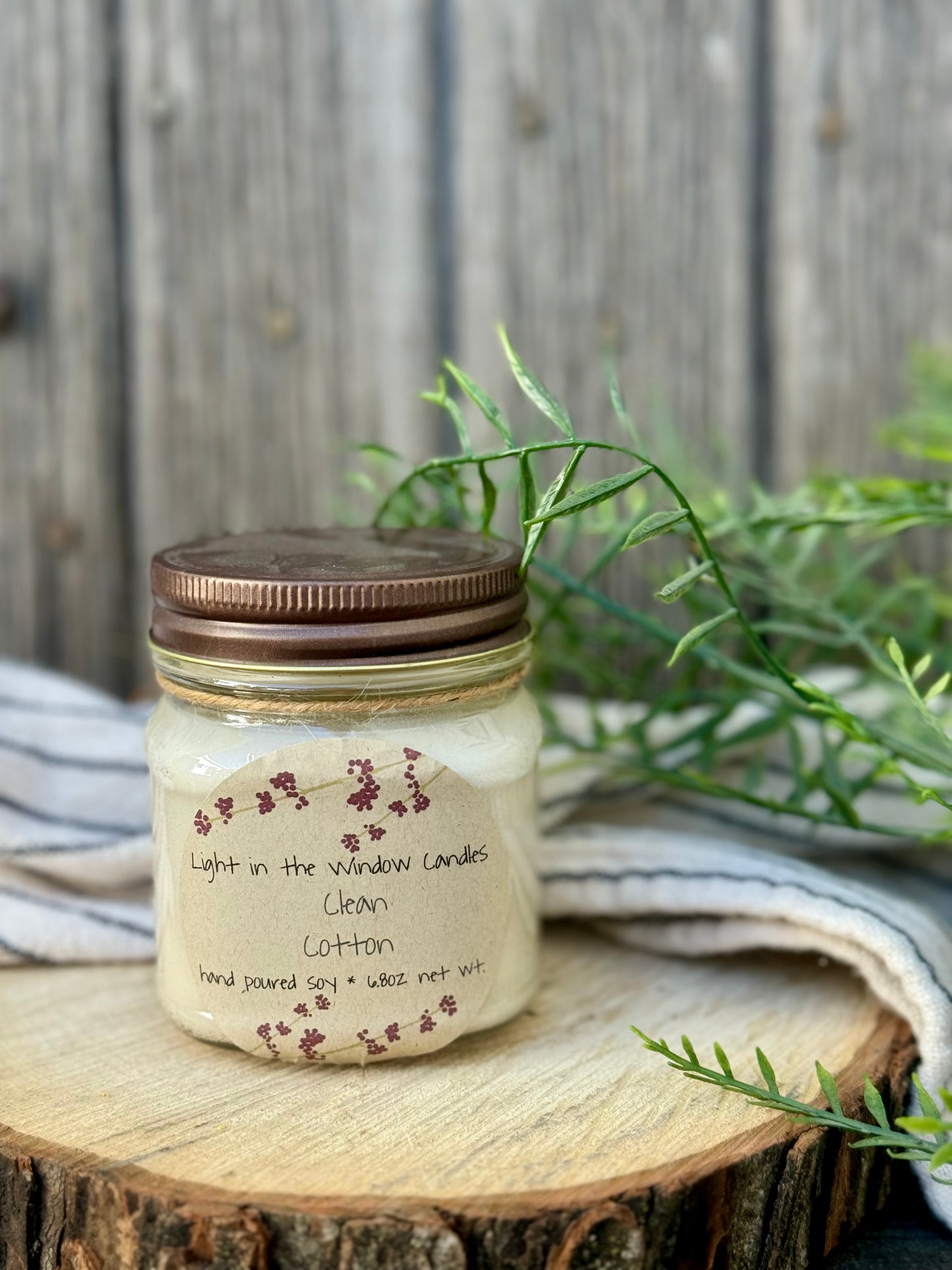 Clean Cotton 8oz Candle