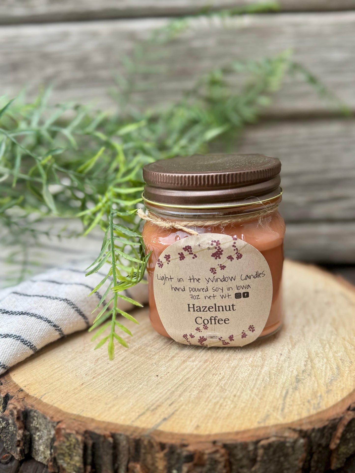 Hazelnut Coffee 8oz Candle