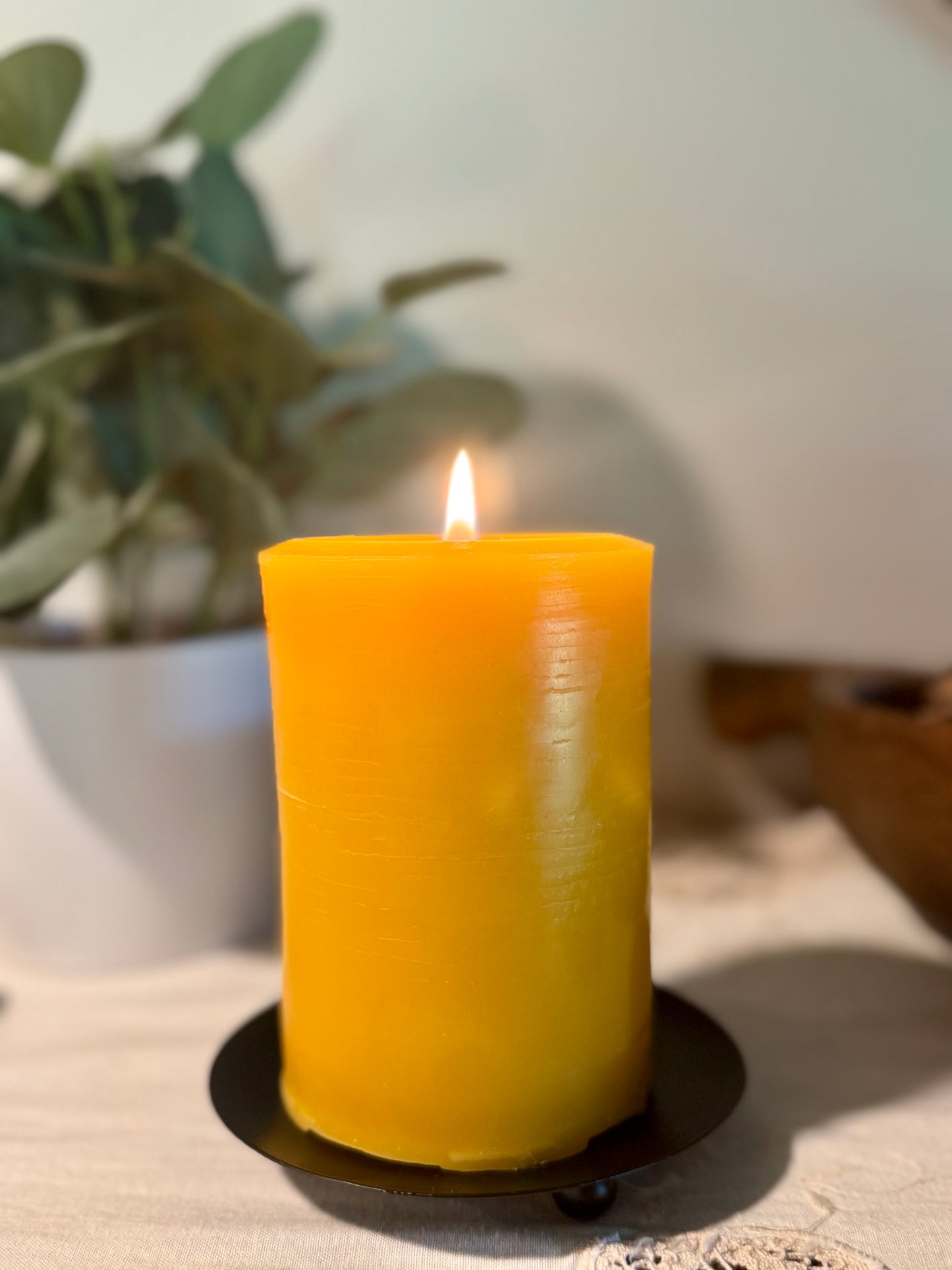 Beeswax Large Pillar