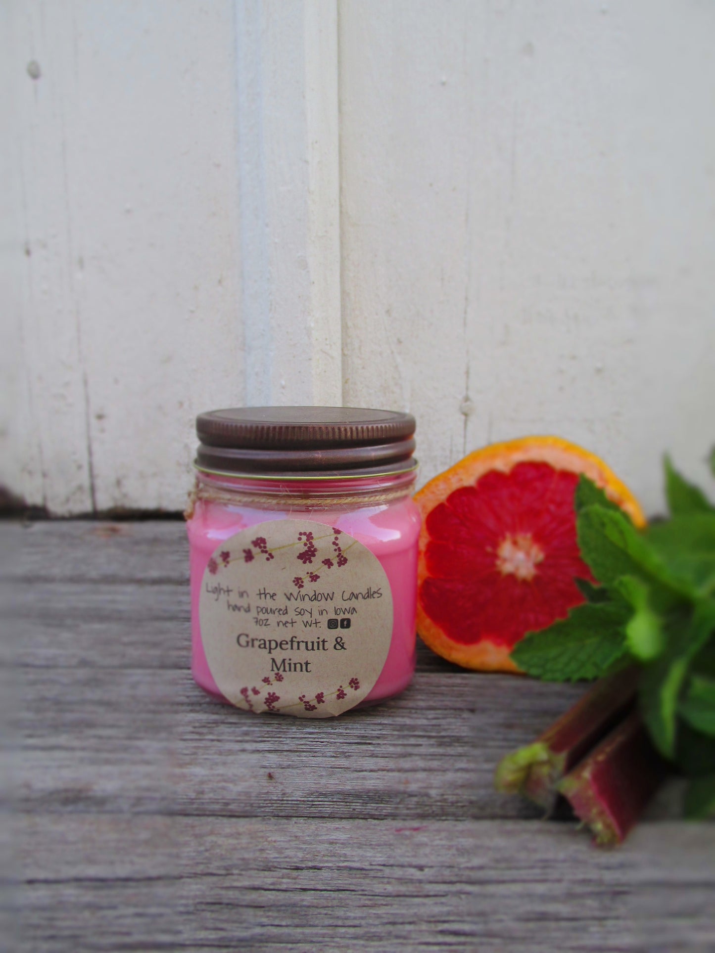 Grapefruit & Mint 8oz Candle