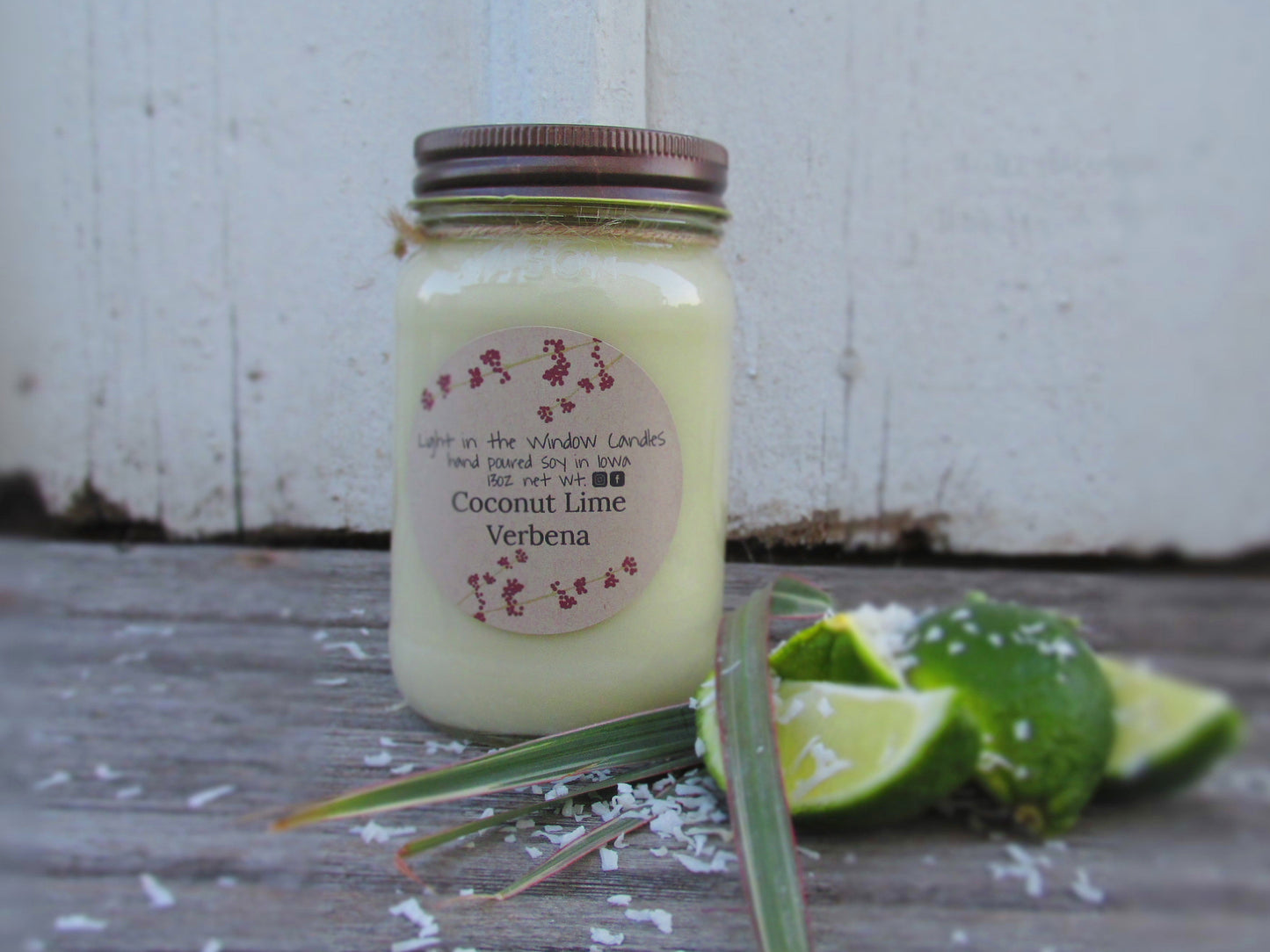 Coconut Lime Verbena 16oz Candle