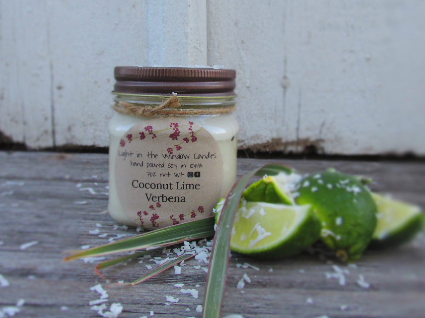 Coconut Lime Verbena 8oz Candle