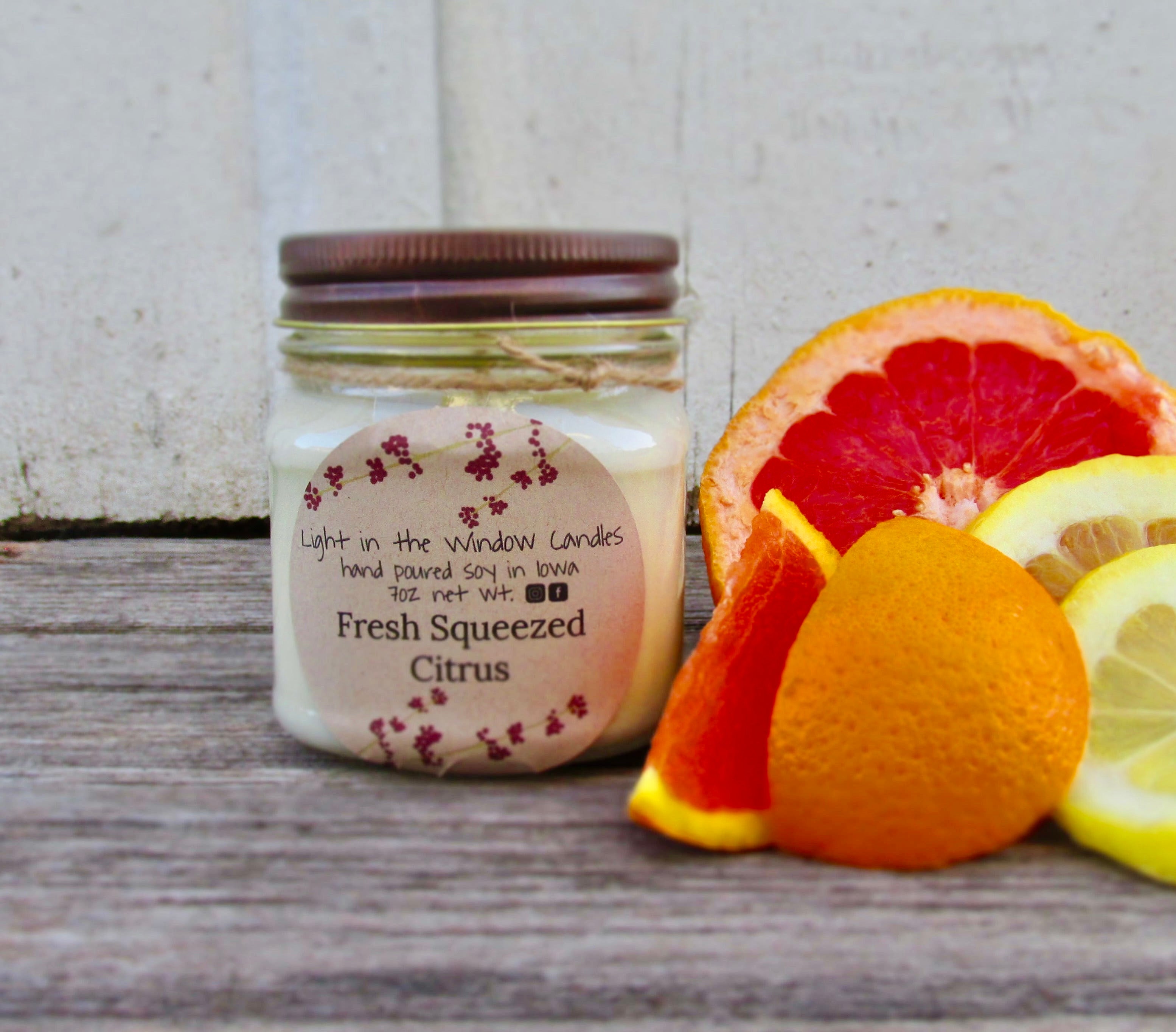 Fresh Squeezed Citrus 8oz Candle – Light in the Window Candles