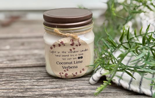 Coconut Lime Verbena 8oz Candle