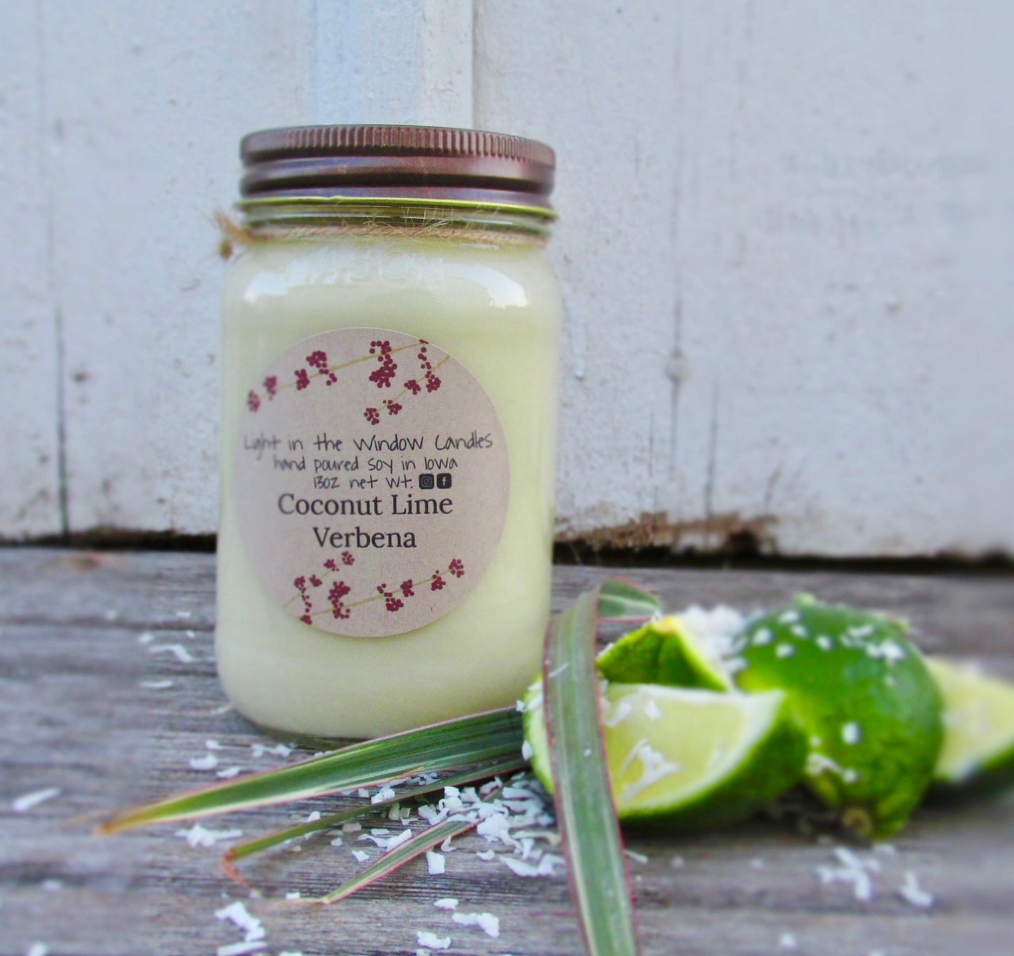 Coconut Lime Verbena 16oz Candle