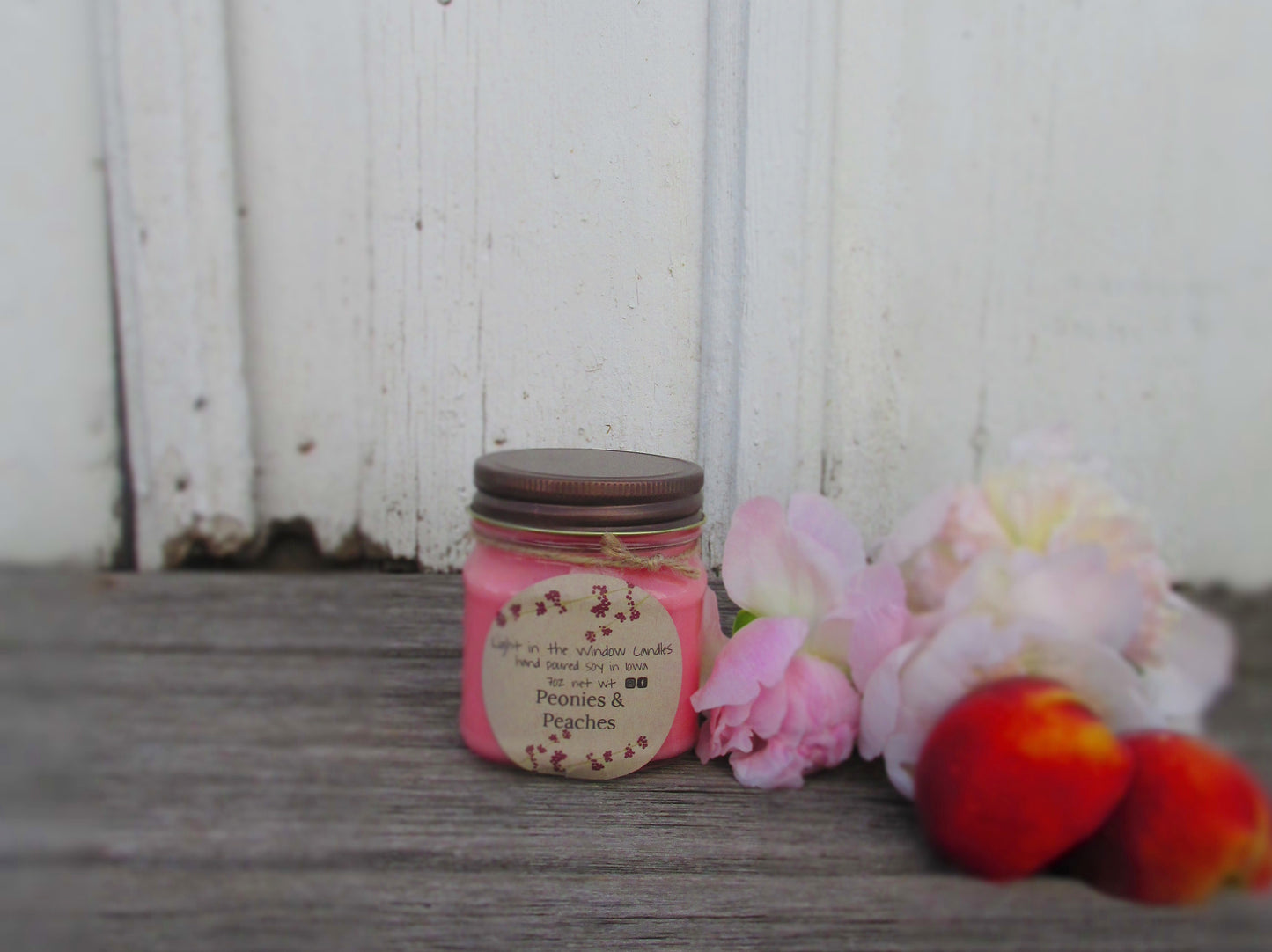 Peonies & Peaches 8oz Candle