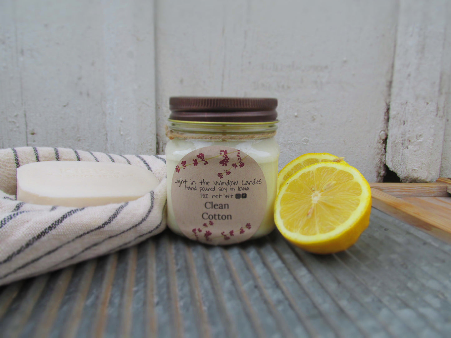 Clean Cotton 8oz Candle