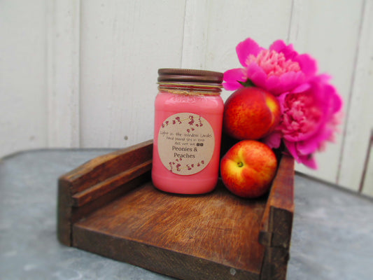 Peonies & Peaches 16oz Candle
